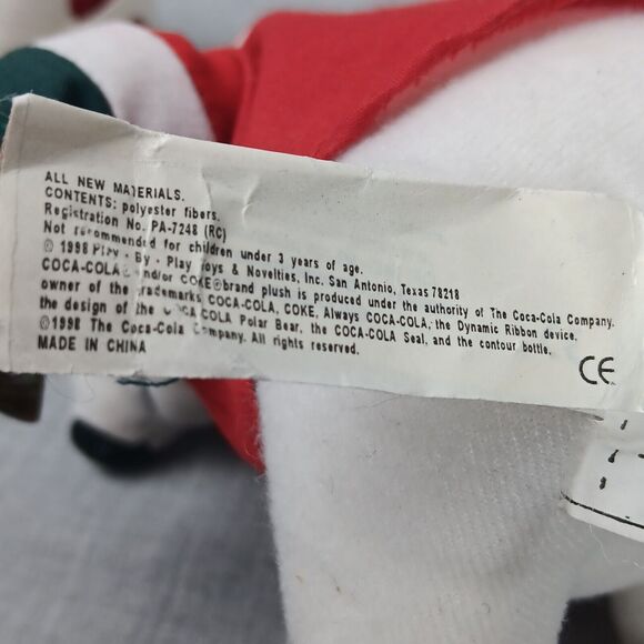 Play-By-Play Plush Bear With Bottle Coca Cola Bear with Red Scarf Memorabilia - Picture 13 of 16